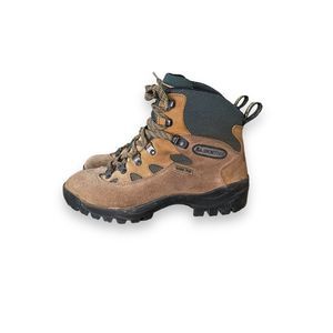 LA SPORTIVA Hiking Boots Brown Suede Waterproof Walking On Moon Size 8 EU 39.5